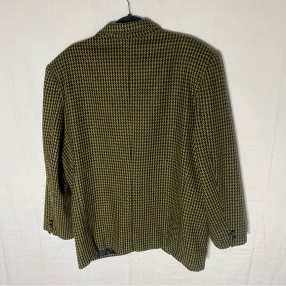 Vintage Two Roads Yellow Black Houndstooth Blazer - Picture 15 of 15